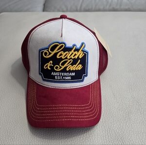 NWT - Scotch & Soda Adult Logo Trucker Hat